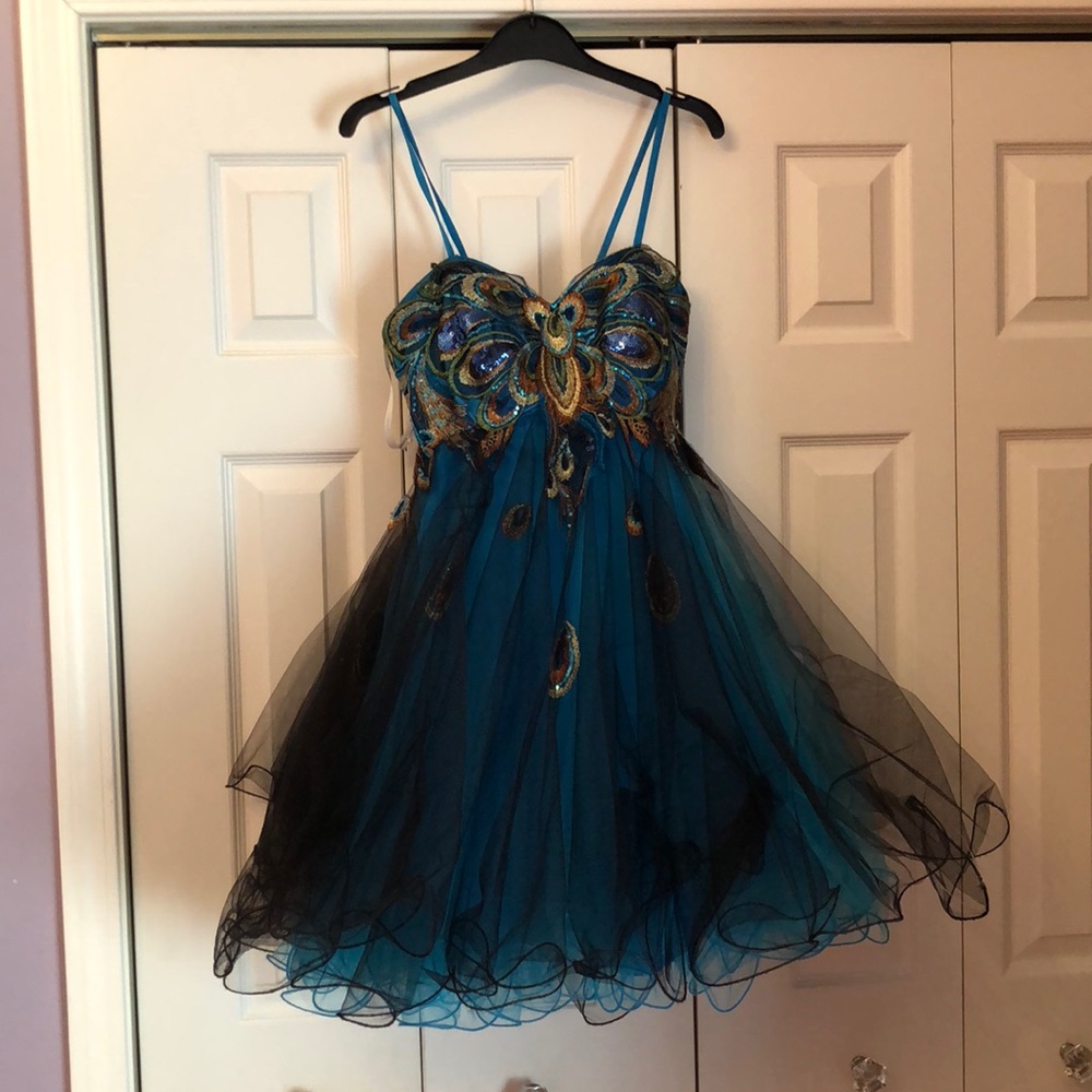 Hannah S Peacock Dress size 4